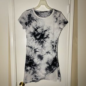 Mini. White & Black Tie Dye Dress. Sz: M